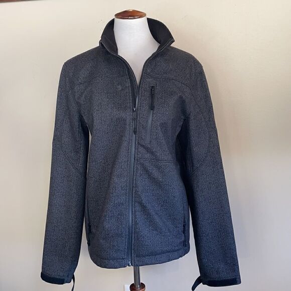 3/$20 Vince Camuto Men’s Soft Shell Lightweight Charcoal Gray Jacket (Small) - Picture 3 of 14